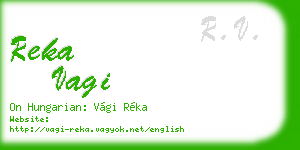 reka vagi business card