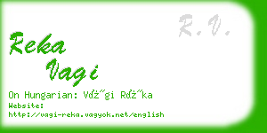 reka vagi business card